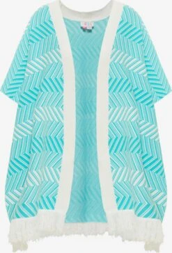 IZIA Ponchos & Kimonos Cape Dames Aqua