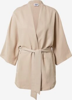 URBAN CLASSICS Ponchos & Kimonos Kimono Dames Lichtbeige