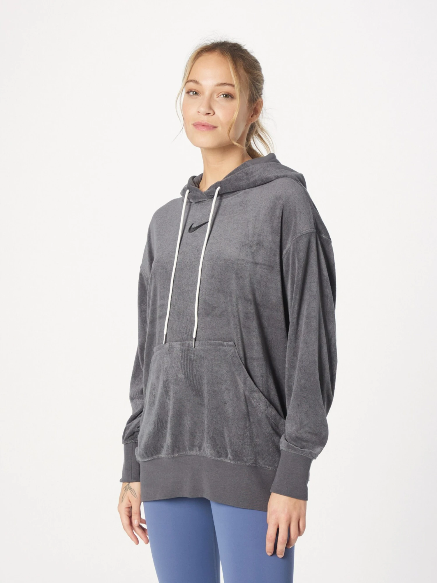 Nike Sportswear Hoodies Sweatshirt Dames Antraciet / Donkergrijs 5 Nike Sportswear Hoodies Sweatshirt Dames Antraciet / Donkergrijs - Afbeelding 3
