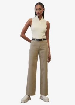 Marc O'Polo Wide Leg Wide Leg Jeans Nelis Dames Lichtbruin -Dameskleding Verkoop Winkel bc406e80fcd9570fd5a773642506b2a6