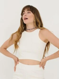 Crop Tops Top Vanessa Dames Wit / Offwhite 9 Crop Tops Top Vanessa Dames Wit / Offwhite -Dameskleding Verkoop Winkel bd548a6b89465e39309b251f004ec34a