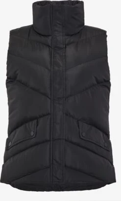 Threadbare Bodywarmers Bodywarmer Hazzi Dames Zwart