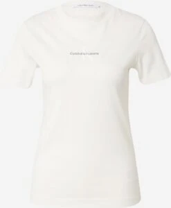 Calvin Klein Jeans T-shirts Shirt Dames Wit / Offwhite