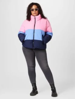 ONLY CARMAKOMA Gewatteerde Jassen Winterjas DOLLY Dames Navy / Duifblauw / Pink -Dameskleding Verkoop Winkel bfafc1aafd6ca7fa7638642fabfd8d9c