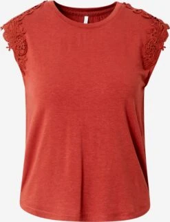 ONLY Kanten Tops Top Alexa Dames Roestrood
