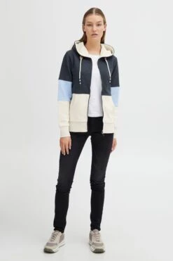 OXMO Sweatvesten Sweatvest Kate Dames Blauw -Dameskleding Verkoop Winkel c20a4cbab61abc7edc428dbae4b3f437