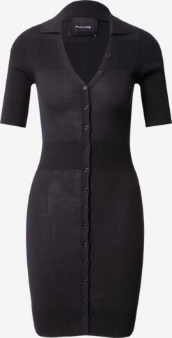 Gebreide Jurken Gebreide Jurk HAINES Dames Zwart
