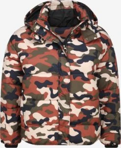 URBAN CLASSICS Winterjassen Winterjas Boyfriend Camo Dames Gemengde Kleuren