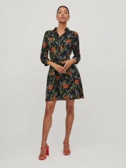 Vila Blousejurken Blousejurk Dames Navy -Dameskleding Verkoop Winkel c51de1f3f16019924520510b0e3864bb