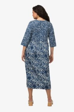Ulla Popken Midi Jurken Jurk Dames Blauw Gemêleerd -Dameskleding Verkoop Winkel c5534c9f179f5e01c3ffa8d9fa31ee60