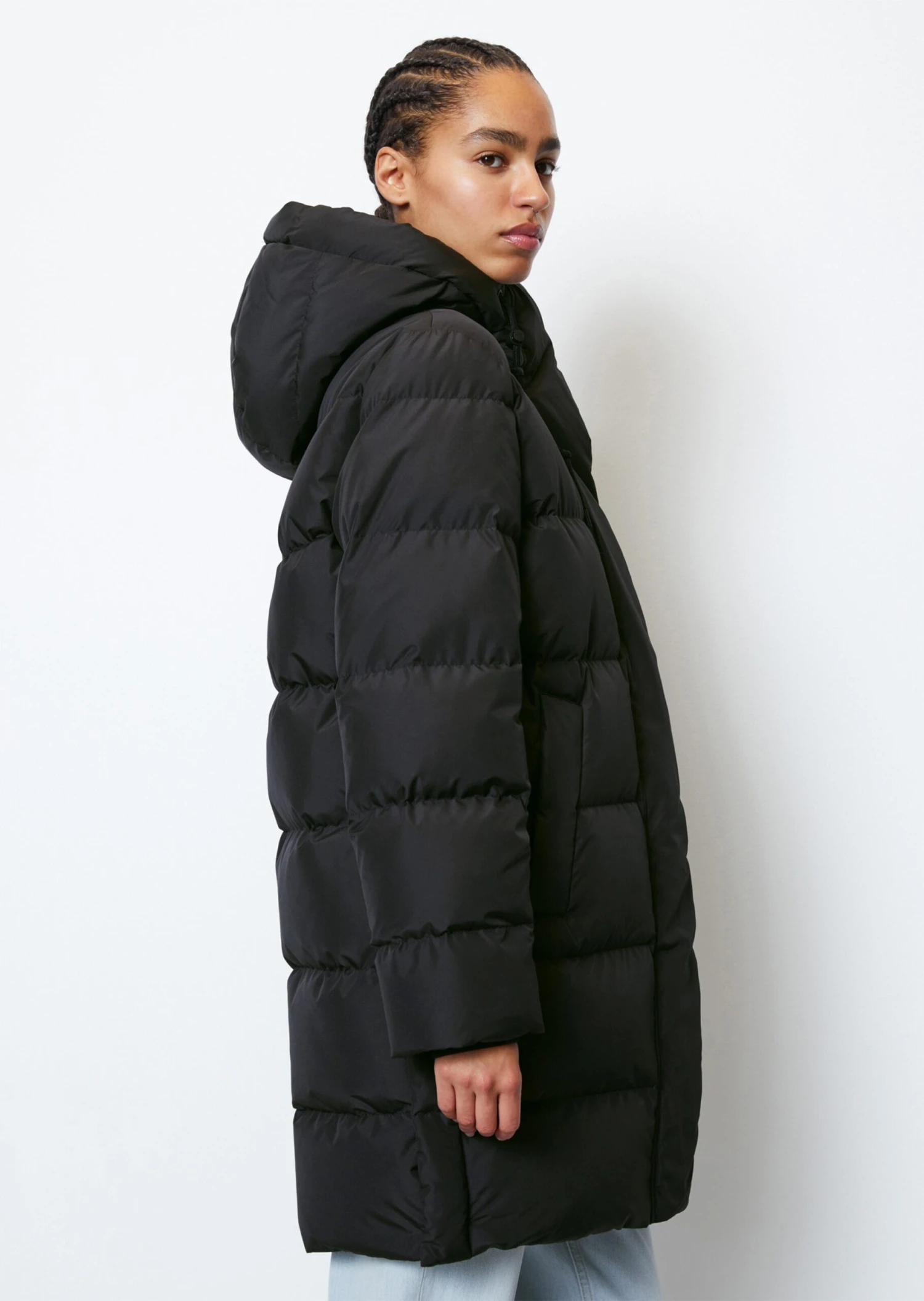 Marc O'Polo DENIM Korte Mantels Wintermantel Dames Zwart 9 Marc O'Polo DENIM Korte Mantels Wintermantel Dames Zwart - Afbeelding 7