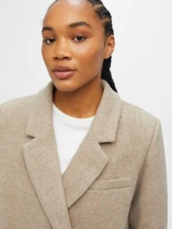 Object Korte Mantels Blazers BLAZA Dames Beige Gemêleerd -Dameskleding Verkoop Winkel c60405ca1df5d40e1c0bb4d470855a36