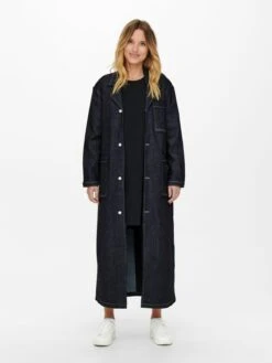 ONLY Trenchcoats Tussenmantel Dames Donkerblauw -Dameskleding Verkoop Winkel c82fac6c3c2831cf189b442addcdeed0