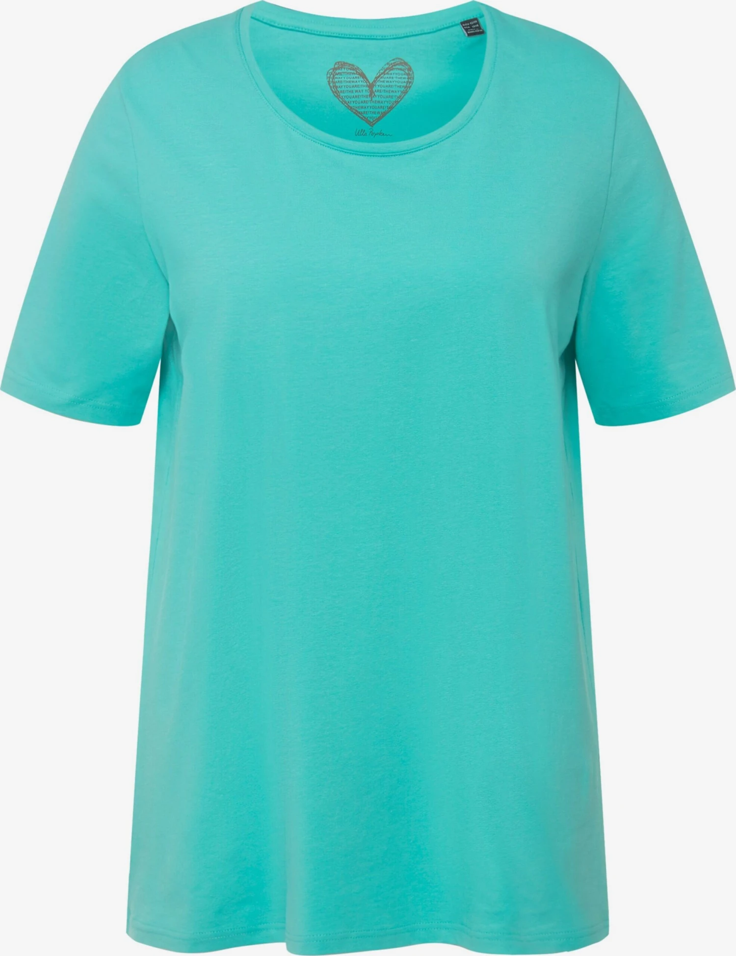 Ulla Popken T-shirts Shirt Dames Blauw 3 Ulla Popken T-shirts Shirt Dames Blauw