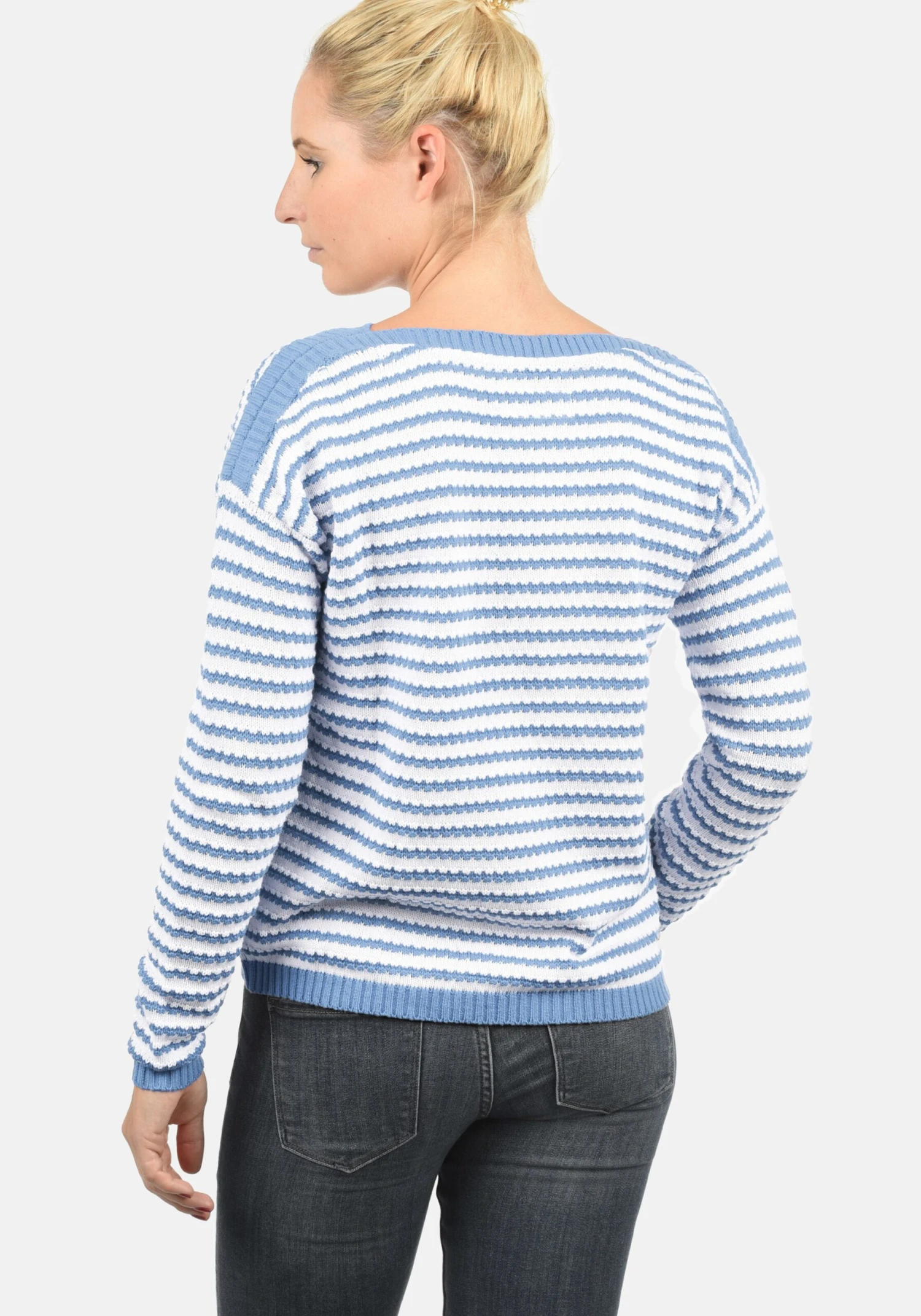 DESIRES Fijngebreide Truien Trui Hilde Dames Lichtblauw 5 DESIRES Fijngebreide Truien Trui Hilde Dames Lichtblauw - Afbeelding 3