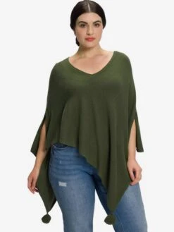 Ulla Popken Ponchos & Kimonos Cape Dames Kaki 7 Ulla Popken Ponchos & Kimonos Cape Dames Kaki -Dameskleding Verkoop Winkel c9f686cbc8273fb4ae8204fcae4a0056