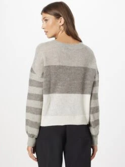 ESPRIT Fijngebreide Truien Trui Dames Grijs / Lichtgrijs / Wit -Dameskleding Verkoop Winkel ca31c99bb6e2432734070ed00c2d526e