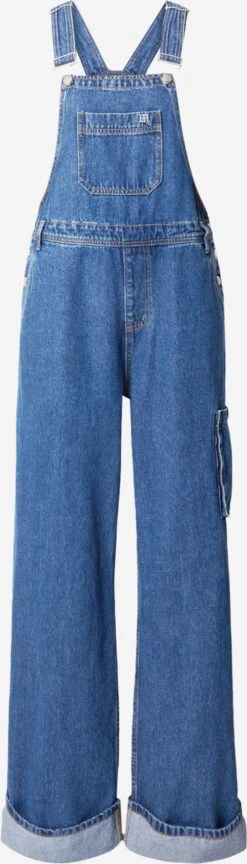 Tuinbroeken Wide Leg Tuinbroek Jeans Madlen Dames Blauw