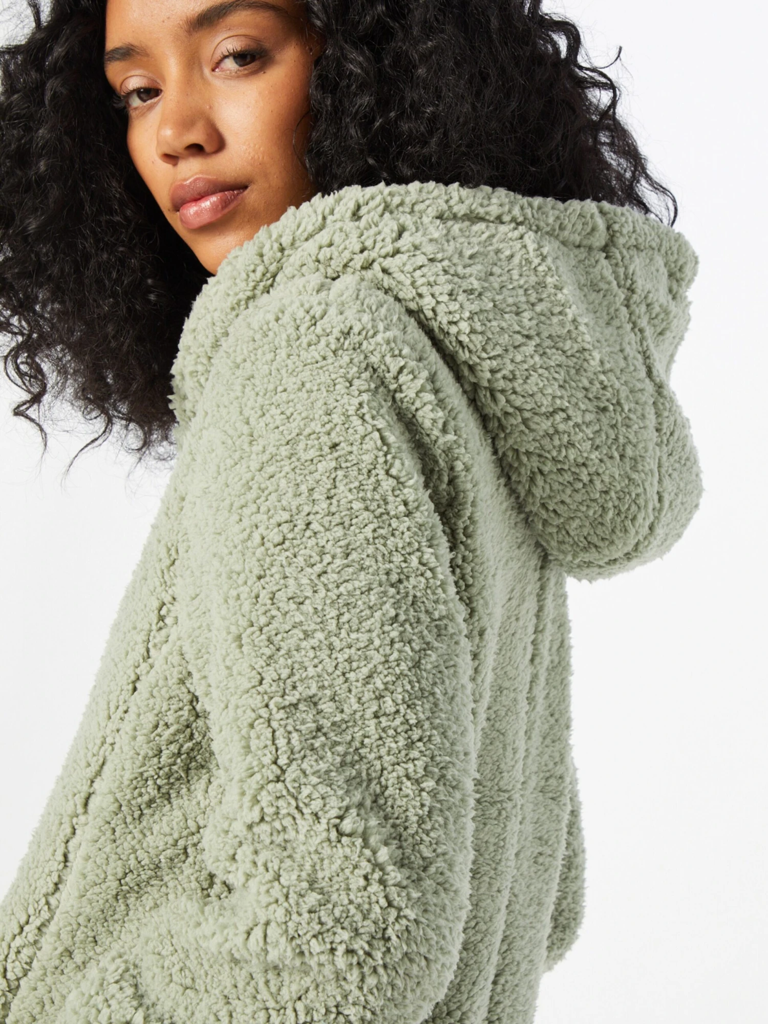 URBAN CLASSICS Korte Mantels Tussenmantel Dames Pastelgroen 7 URBAN CLASSICS Korte Mantels Tussenmantel Dames Pastelgroen - Afbeelding 5