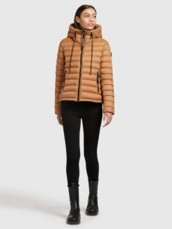 Khujo Winterjassen Winterjas Lovina Dames Oranje -Dameskleding Verkoop Winkel cd60262fe36f48fa750cd396f9584a54