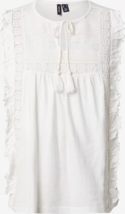 Vero Moda Mouwloze Shirts Top MASTA Dames Wit