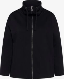 Ulla Popken Sweatvesten Sweatvest Dames Zwart