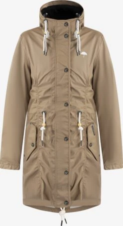 Schmuddelwedda Regenmantels Functionele Mantel Dames Sand