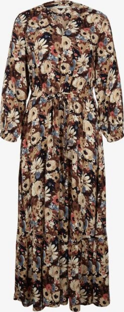 Tom Tailor Maxi Jurken Jurk Dames Taupe / Lichtbeige