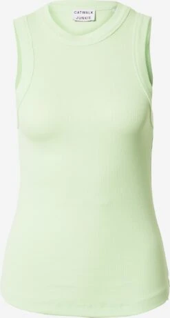 Mouwloze Shirts Top DEWI Dames Pastelgroen