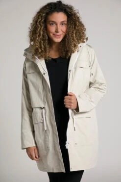 Ulla Popken Outdoor Jassen Functionele Jas Dames Crème -Dameskleding Verkoop Winkel d0f7e6fd07d986cdd4ffd8e5f7bde932