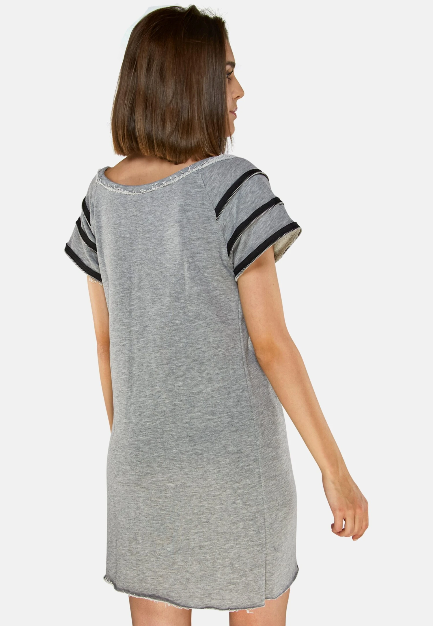 Cocktailjurken Cocktailjurk New Sporty Dames Grijs 5 Cocktailjurken Cocktailjurk New Sporty Dames Grijs - Afbeelding 3