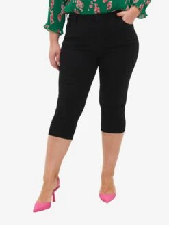 Zizzi Denim Shorts Slimfit Jeans Amy Dames Zwart -Dameskleding Verkoop Winkel d4f7a78a1dc3a21432cd2ac461c1ae7b