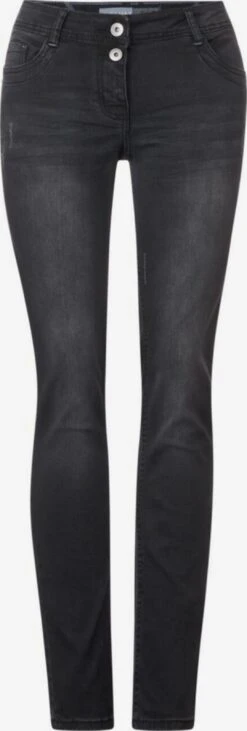 Cecil Boyfriend Loosefit Jeans Dames Zwart