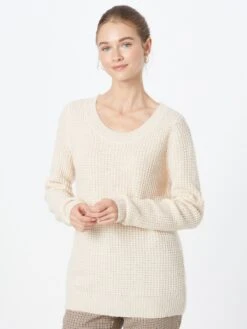 ICHI Basic Truien Trui ODANSA Dames Beige -Dameskleding Verkoop Winkel d876c136189fdfc9056c29152b3bf251