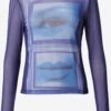 Longsleeves Shirt Dames Blauw / Donkerblauw -Dameskleding Verkoop Winkel d89115742eff51954bead020de7dc465