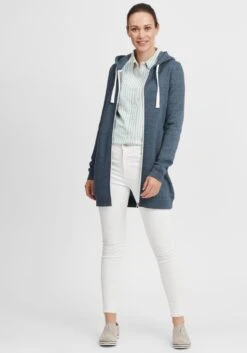 OXMO Sweatvesten Sweatvest Olinda Dames Blauw -Dameskleding Verkoop Winkel d9dc29c9df1e1ee46374d6068a03a848