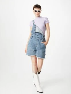 Tuinbroeken Regular Tuinbroek Jeans Dames Lichtblauw -Dameskleding Verkoop Winkel da08a055b4a44e9b4c402579a599589f