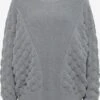 Faina Oversized Truien Oversized Trui Dames Grijs