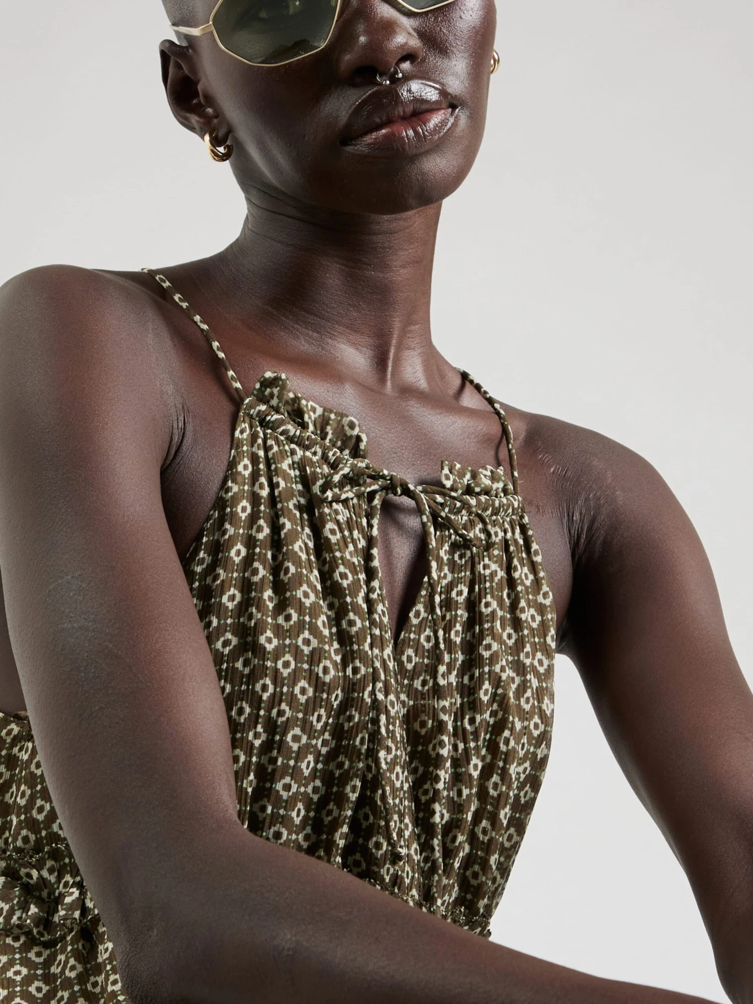 Pepe Jeans Maxi Jurken Jurk Fifi Dames Groen / Olijfgroen 4 Pepe Jeans Maxi Jurken Jurk Fifi Dames Groen / Olijfgroen - Afbeelding 2