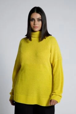 Ulla Popken Coltruien Trui Dames Citroen -Dameskleding Verkoop Winkel de19a540b2789ed3a08994dce2d9b55c