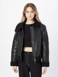 Leren Jassen Tussenjas Feven Dames Zwart -Dameskleding Verkoop Winkel de606d52dd18a1865e6d532ef33eecd3