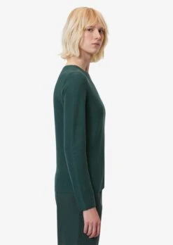 Marc O'Polo Basic Truien Trui Dames Smaragd -Dameskleding Verkoop Winkel df709fbc435c695d743cce846b11c07f