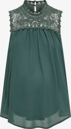 ONLY MATERNITY Kanten Tops Top Dames Groen