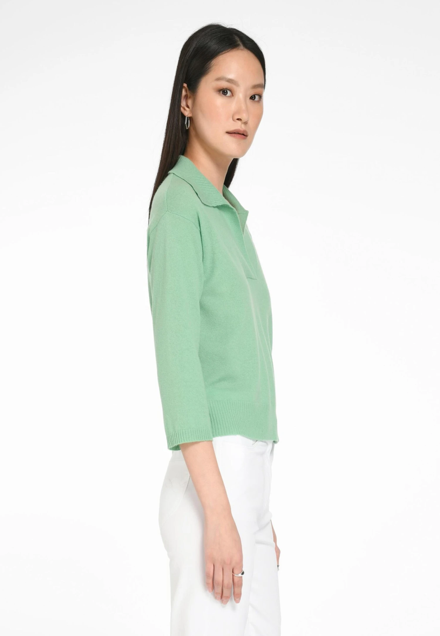 Fijngebreide Truien Trui Dames Groen 7 Fijngebreide Truien Trui Dames Groen - Afbeelding 5