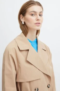 ICHI Trenchcoats Tussenmantel Elova Dames Lichtbruin -Dameskleding Verkoop Winkel e0e27155f738ad6ca296c45d8593d0e8