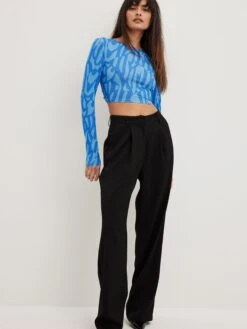 NA-KD Uitgaanstops Top Dames Blauw -Dameskleding Verkoop Winkel e135998f778826c0991ffee49cdb4162