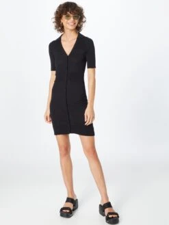 Gebreide Jurken Gebreide Jurk HAINES Dames Zwart -Dameskleding Verkoop Winkel e5d3881cfb888d1bdb3df74774e7f515