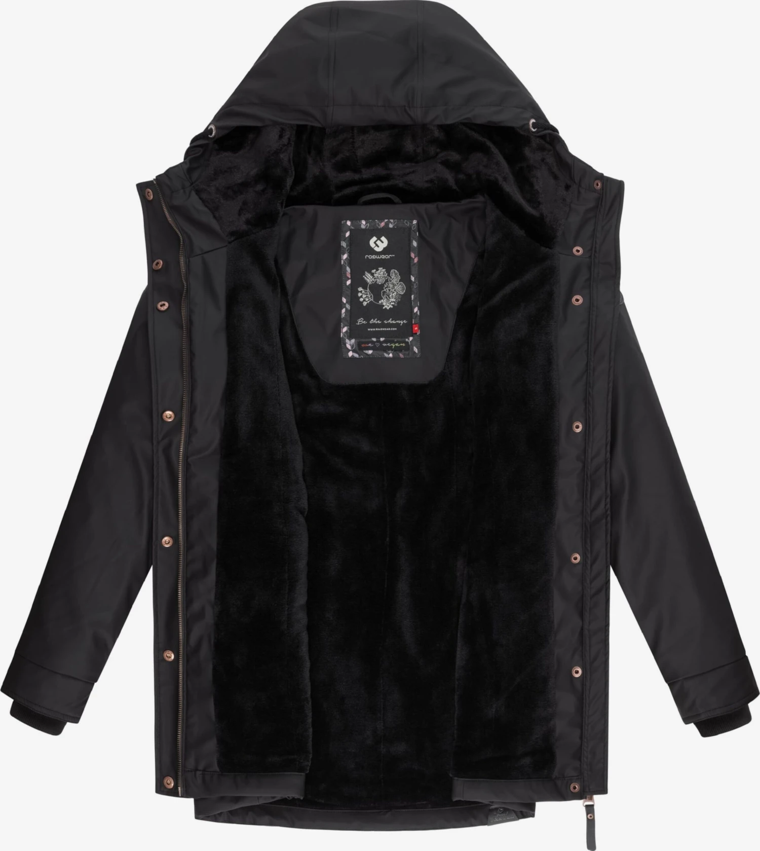 Ragwear Regenjassen Functionele Jas Monadis Rainy Dames Zwart 7 Ragwear Regenjassen Functionele Jas Monadis Rainy Dames Zwart - Afbeelding 5