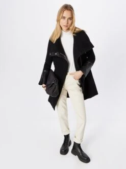 CLUB MONACO Wollen Mantels Wintermantel HALLI Dames Zwart -Dameskleding Verkoop Winkel e62c2794344016febca5cb1fd3a7bac8