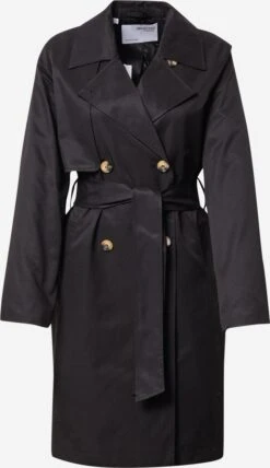 Selected Femme Trenchcoats Tussenmantel Weka Dames Zwart